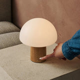 Lampe de table sans fil élégante Mia marron clair