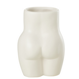 Vase J-Line Flowerpot en céramique blanche, élégant et moderne