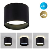 Spot LED "trios" Ø 10 cm noir, en métal et en plastique avec des LED intégrées