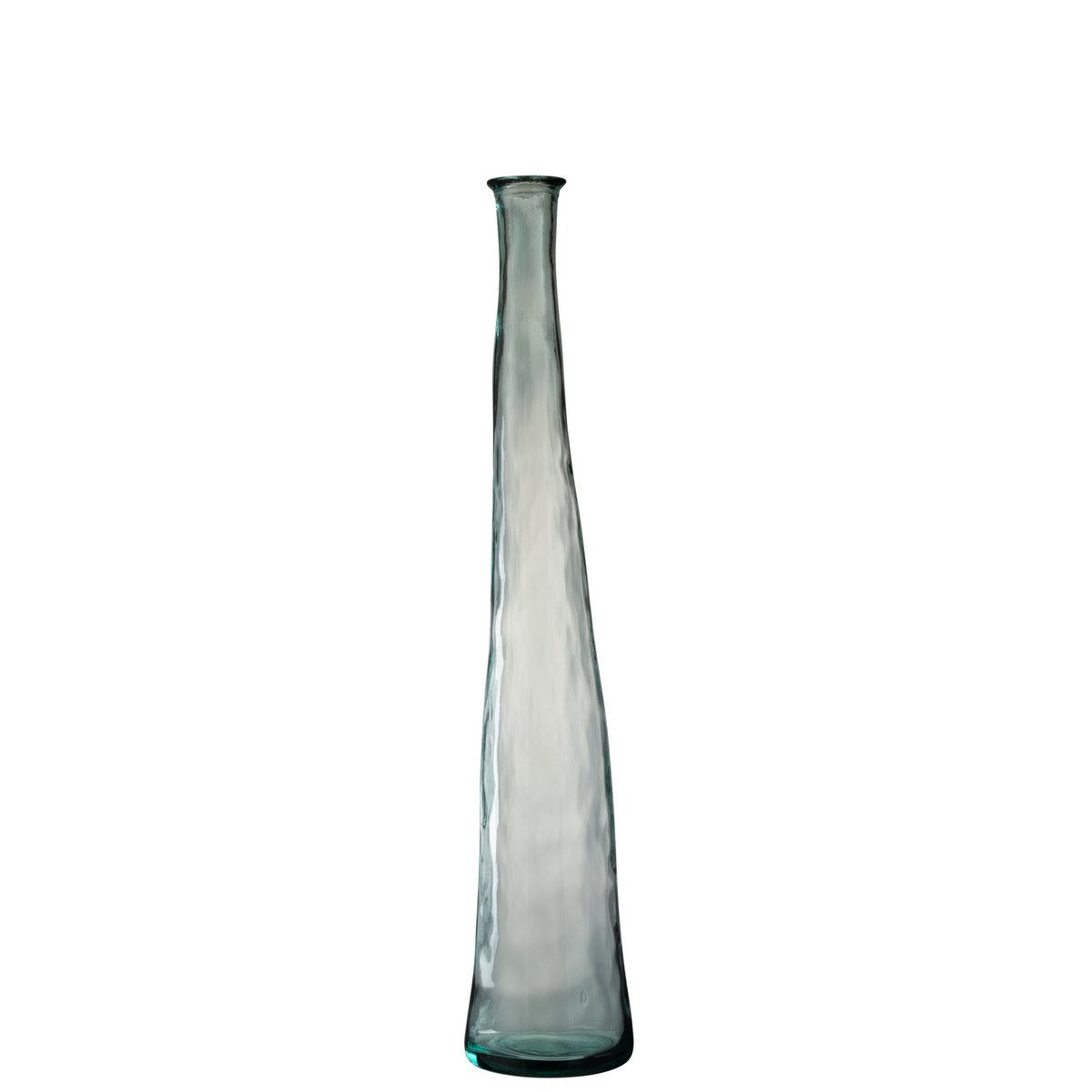 Vase Noah J-Line en verre transparent, 100 cm de haut, design moderne