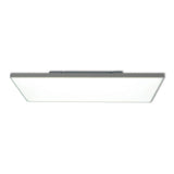 Panneau LED lampe de plafond "Carente" Longueur 59,5 cm, sans cadre, de nombreuses fonctions, en métal et en plastique, blancs, LED intégrés