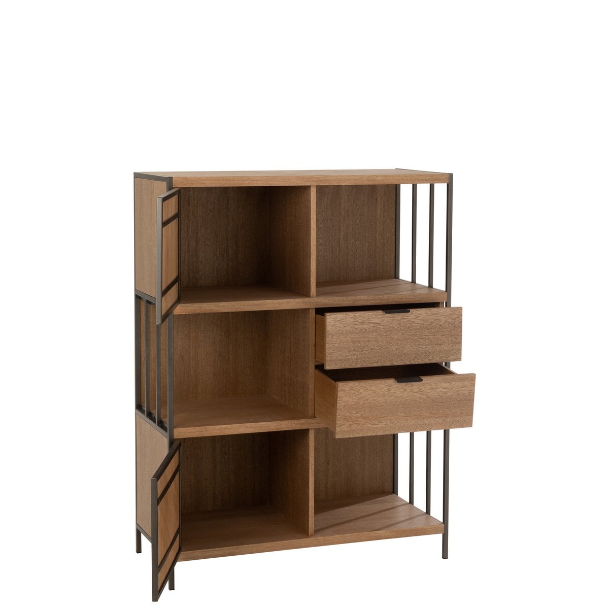 Vue latérale de l'armoire J-Line avec compartiments