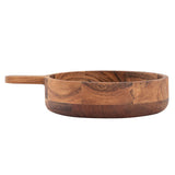 Pan de bois de basse à casseroles en bois 32x25 cm