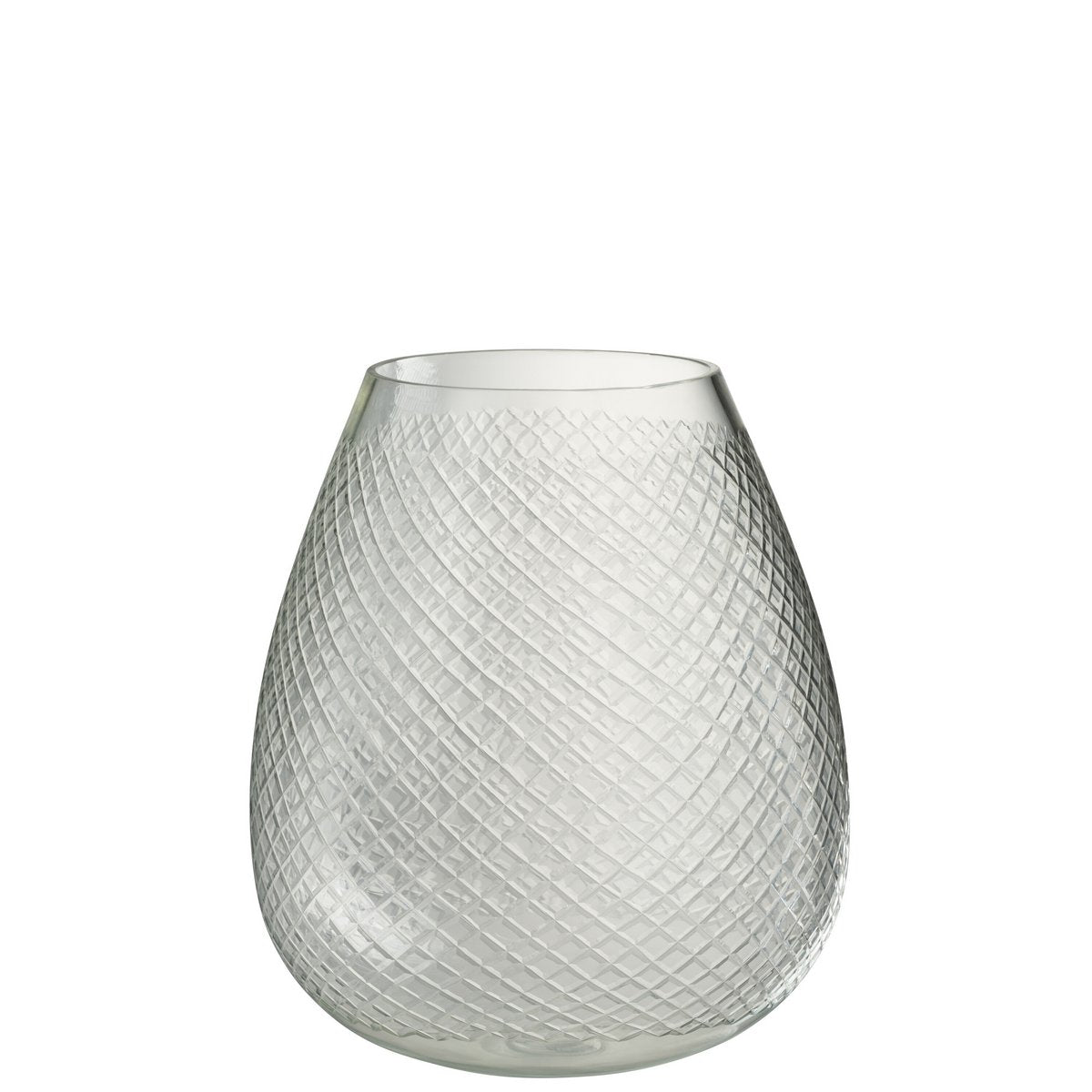 Vase J-Line sur une table, ajoutant une touche chic à la décoration.