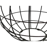 Table basse ronde durable Lexington ø 75 cm treillis métallique fil métallique table de salon en bois massif