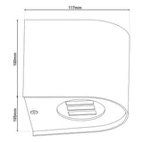 La lampe LED "Alecto" mesure 10,5 x 11,7 cm et mesure 10 cm de haut. Il se compose d'un plastique de haute qualité avec une surface légèrement structurée qui semble peinte. Timeless Black rend la lampe universellement utilisable.
