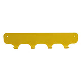 Gorillz Rounded Four Industrial Wall Coat Rack 4 Coat Rack Hooks - Jaune