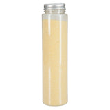 Sable décoratif J-Line 600g en bouteille, couleur jaune clair, élégant et moderne