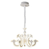 LED Crown "Ludwig" blanc Ø 66 cm, avec des LED fermement installées, métal en blanc