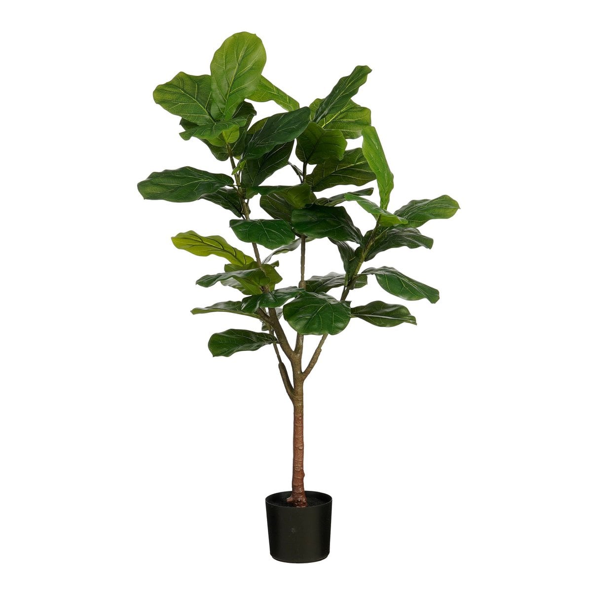 Plante artificielle Ficus Lyrata avec grandes feuilles vertes
