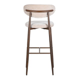 Japandi Bar Chair Tan (ensemble de 2)