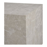 Ensemble de tables basses Prague - Beige, aspect marbre, MDF, papier décoratif, lot de 2