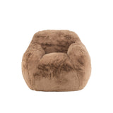 Détail du tissu polyester taupe du canapé Cutie
