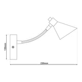 Applique murale LED "Cuivre"