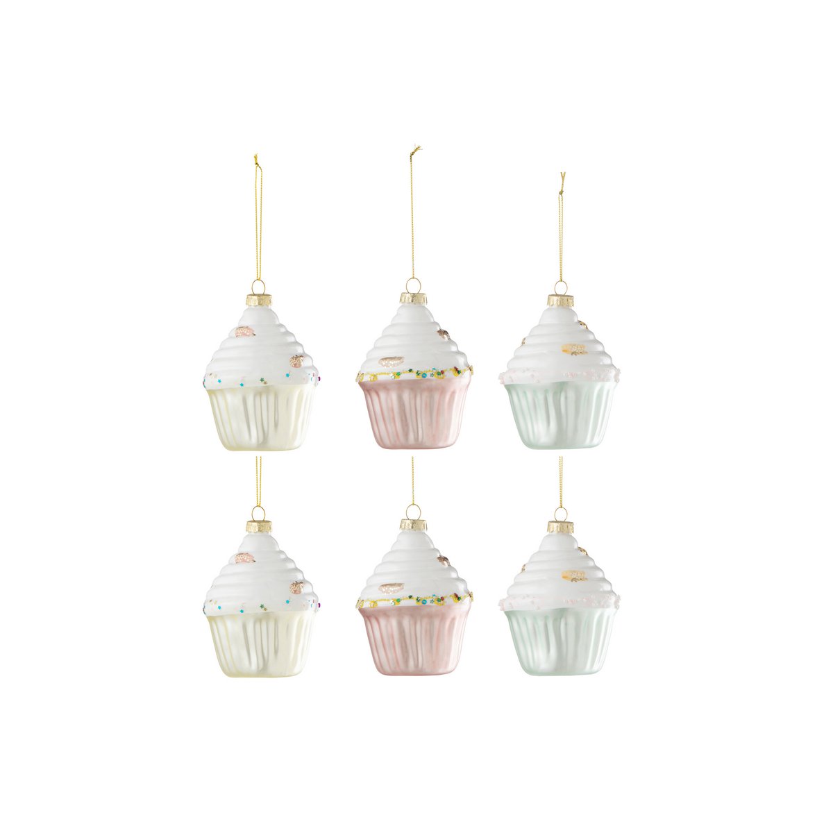 Suspension Cake J-Line en verre multicolore, design élégant et moderne