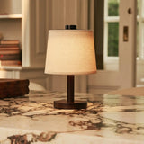 Lampe rechargeable en bois marron foncé Rover