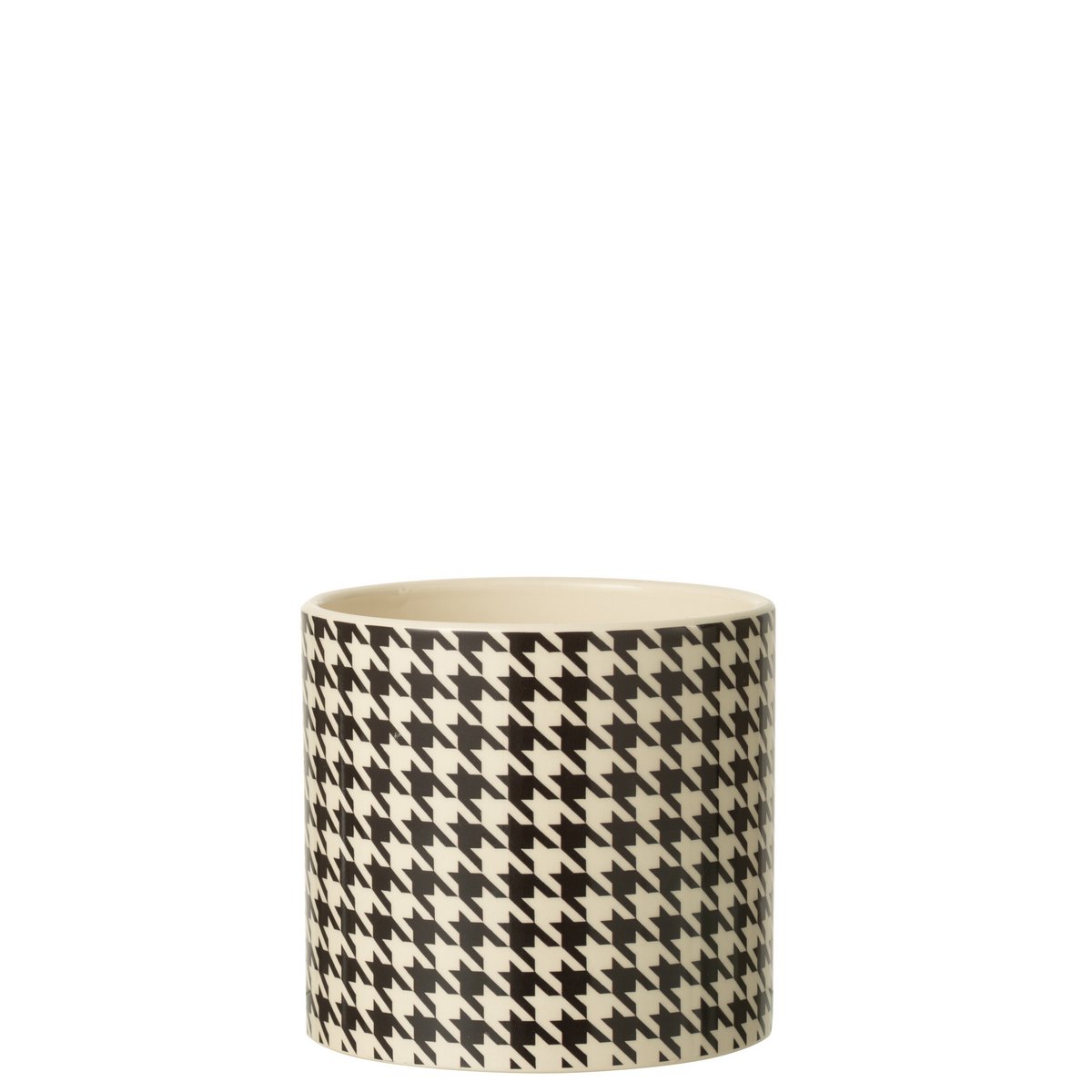 Pot de fleur J-Line en céramique sur une table décorative