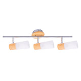 Place de plafond de 3 mur "Todtnau", métal, verre et plastique, E14, 47 cm de long
