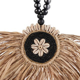 Le Pompon Raphia Mahkota - Noir Naturel