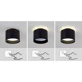Spot LED "trios" Ø 10 cm noir, en métal et en plastique avec des LED intégrées