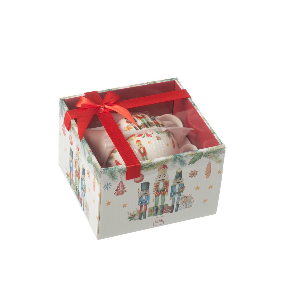 Coffret cadeau de la théière J-Line Casse-Noisette en céramique
