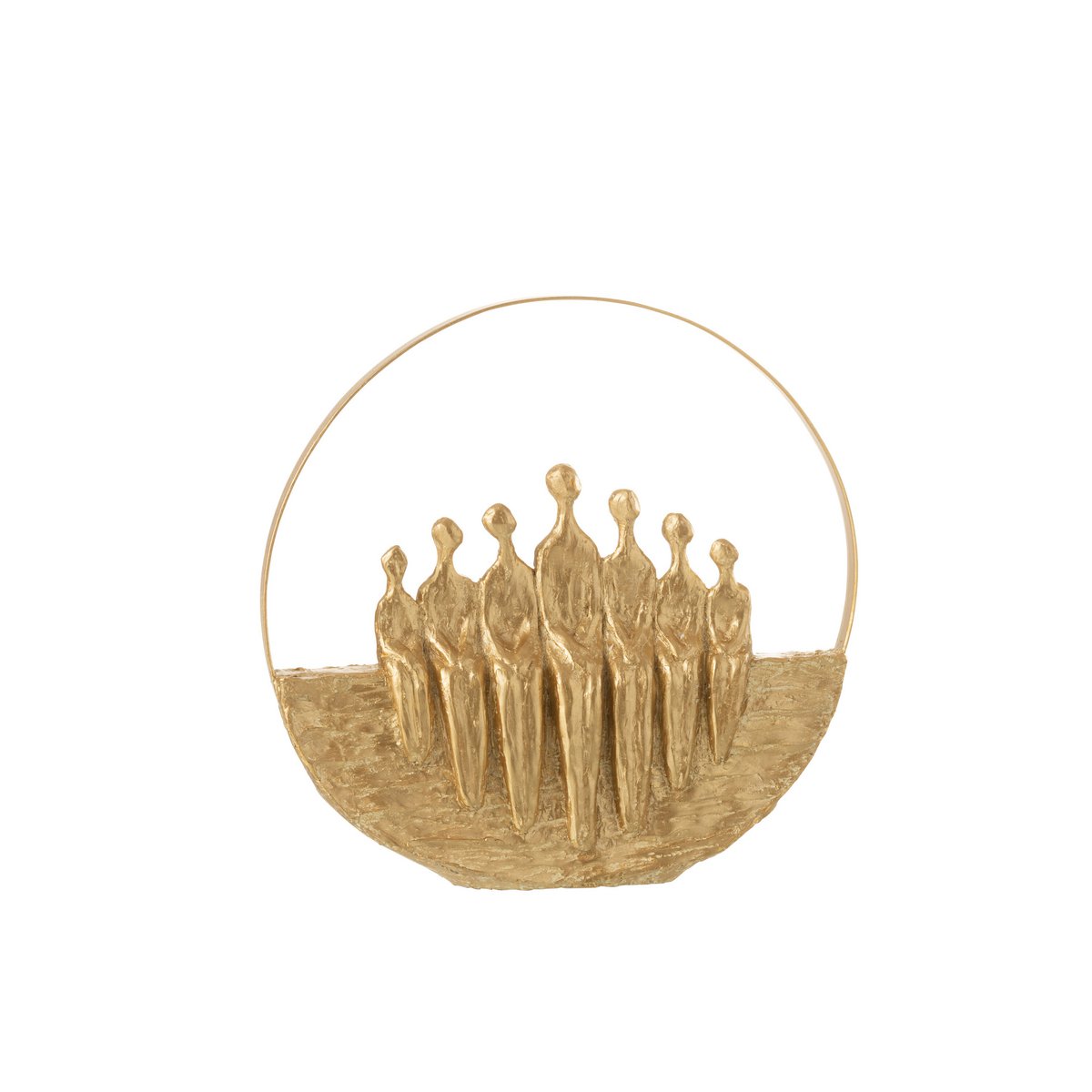 Figurines cercle poly or J-Line, design moderne et élégant