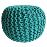 Tabouret de tricot pouf Ø 45 h 30 cm cm siège pouf tricot plancher