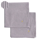 Lot de 2 serviettes de table Léonie Poivre rose 40 x 40