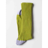 Chaussettes Yvette Pistache - détail du tissu en coton de qualité