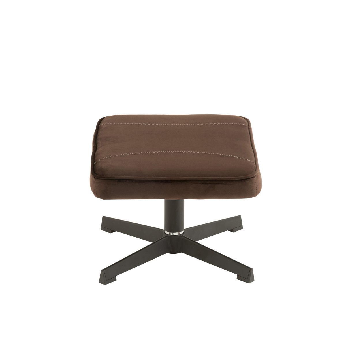 Canapé J-Line Relax marron, accoudoirs en textile