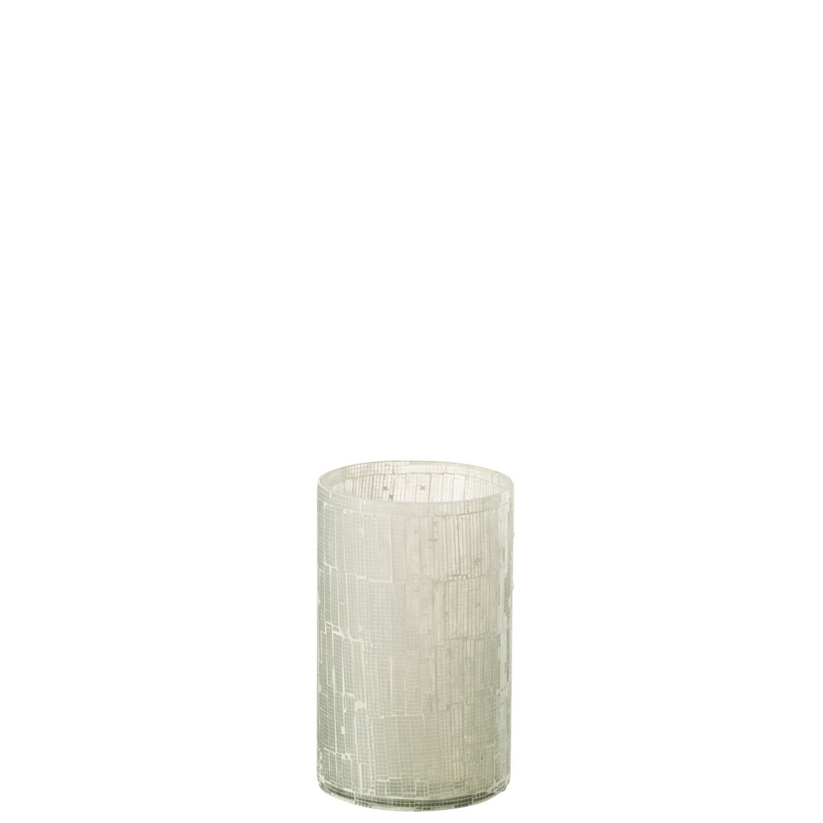 Détails du vase Mosaic J-Line, verre de qualité, design chic.