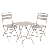 Ensemble bistro de jardin Evita Marron