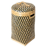 Panier à linge avec couvercle NABIRE en bambou