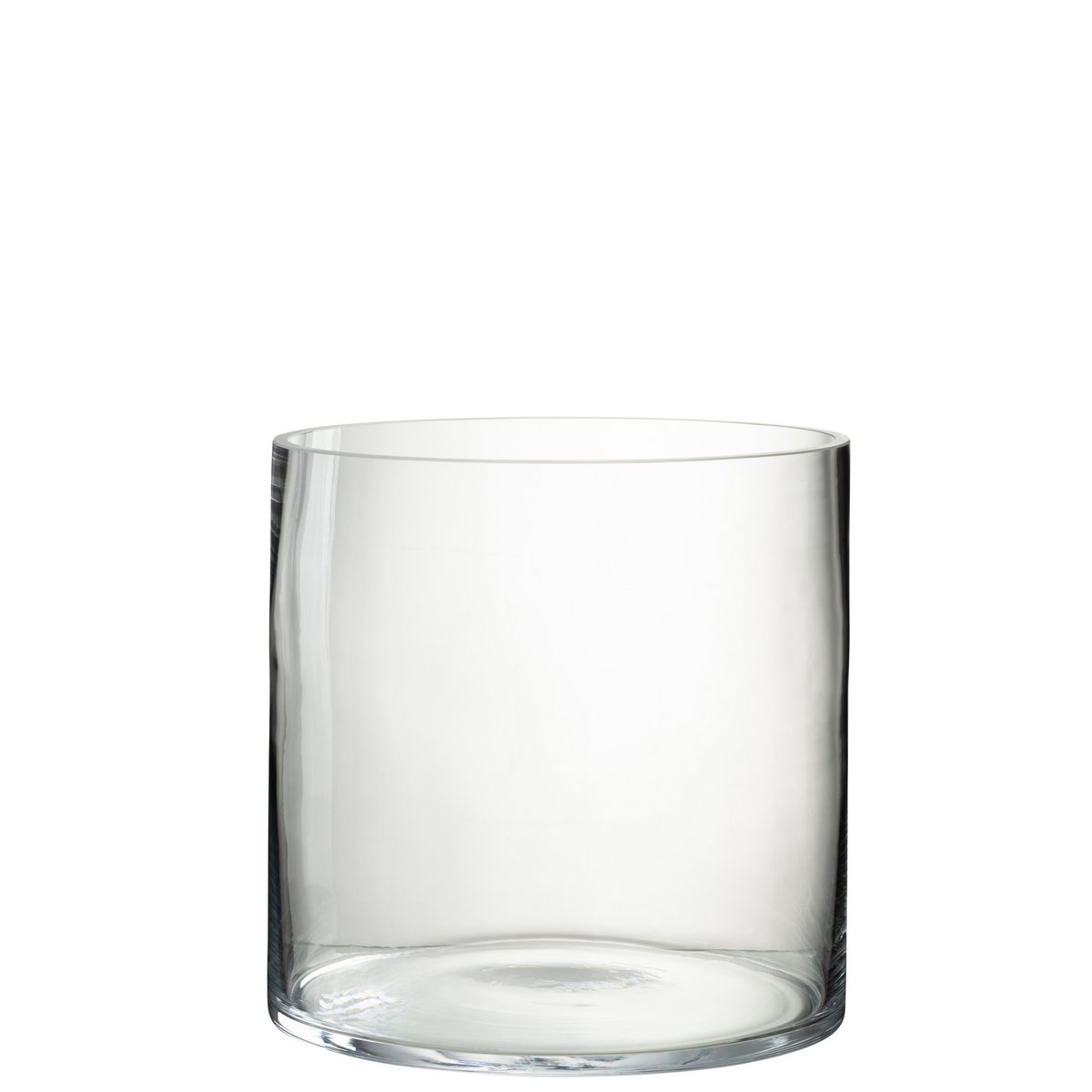Lanterne J-Line Windlight Round en verre transparent, élégante et raffinée