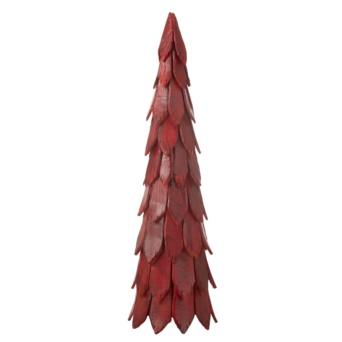 Sapin de Noël J-Line en bois rouge, vue de face