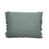 Lin vintage Quirine vieux vert 50x40 - détail des coutures