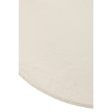 Tapis J-Line Cice Round, vue aérienne avec son design élégant blanc