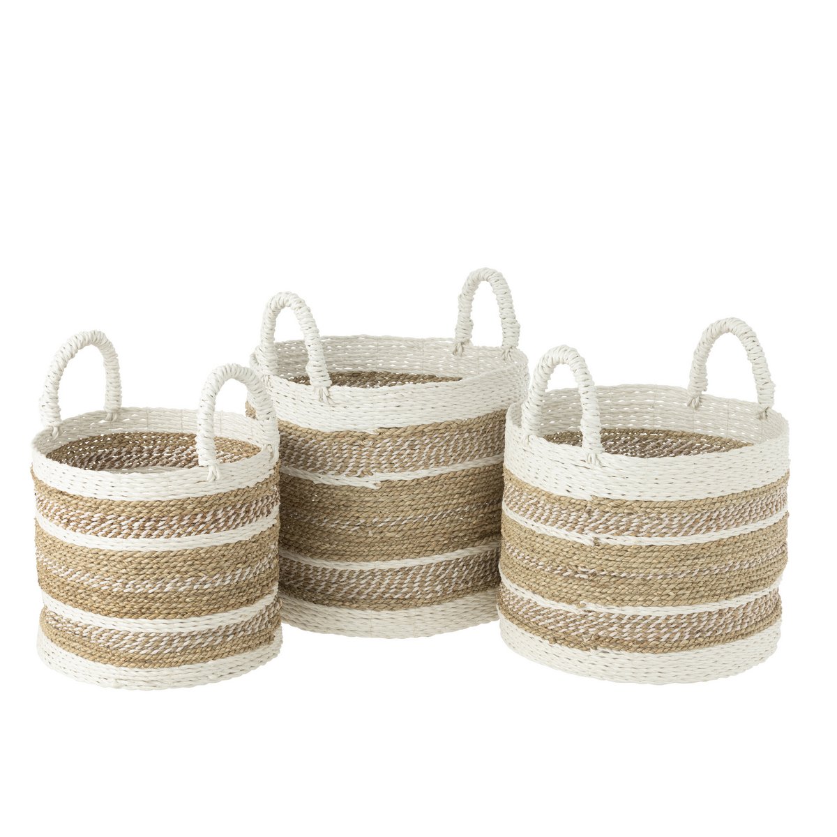 Paniers Caro Raffia dans un intérieur chaleureux