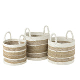Paniers Caro Raffia dans un intérieur chaleureux