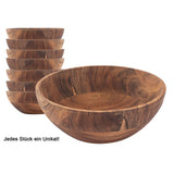 Bol en bois décoration bol maître boîte 8 parties 20 ou 25 cm aliments acacia massive