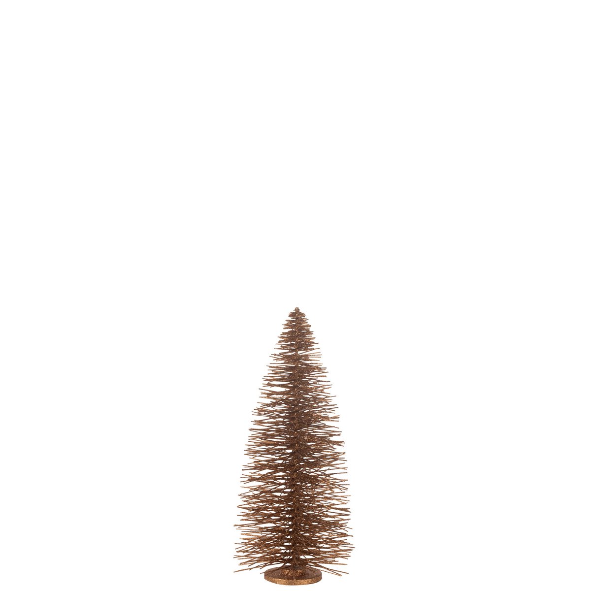 Arbre de Noël J-Line en bois brun, décoratif et pailleté, 70 cm