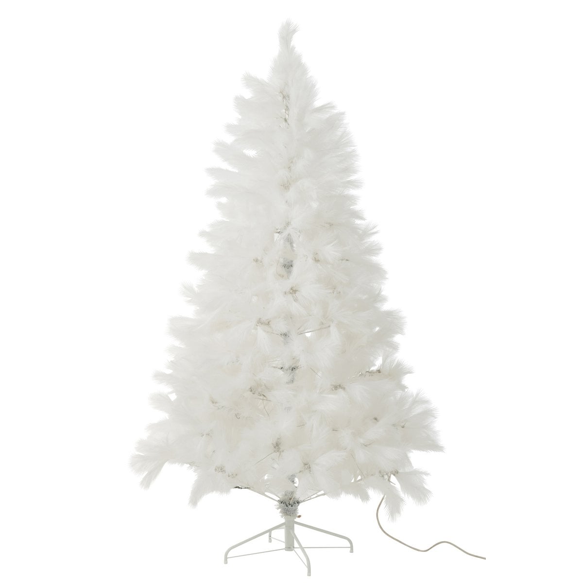 Sapin de Noël J-Line 400 Led Pampa en métal blanc, vue d'ensemble