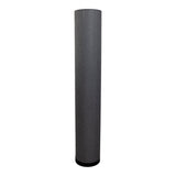 Lampe debout "Beate" Gray en métal et un souffleur de texte en gris, socket E27, lampe à manger pour salle à manger, salon, couloir ou bureau, environ 110 cm de haut