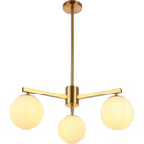 Lampe suspendue Stella Blanc 3 lumières
