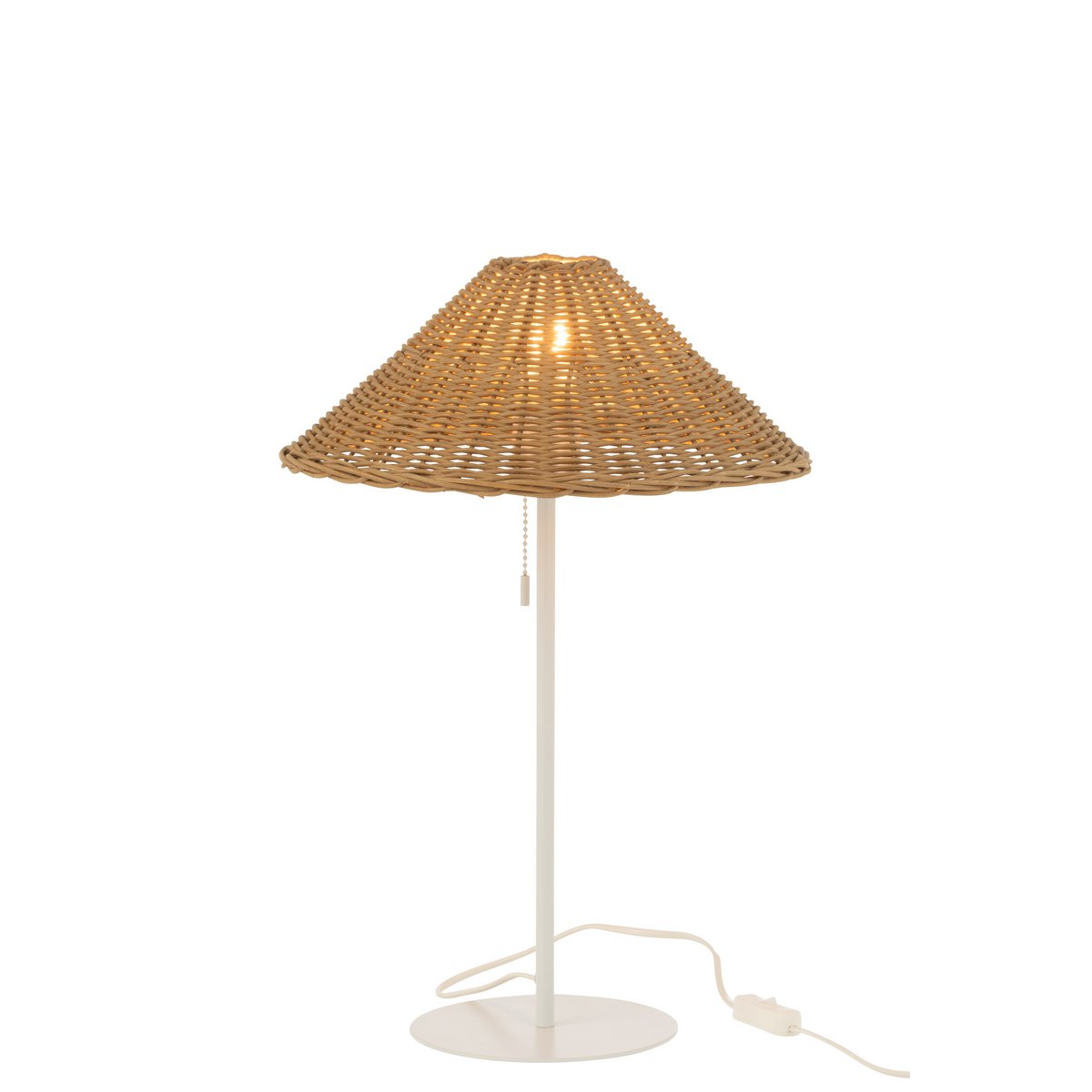 Détail de la finition en métal de la lampe J-Line