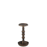 Bougeoir J-Line Jere - métal - marron