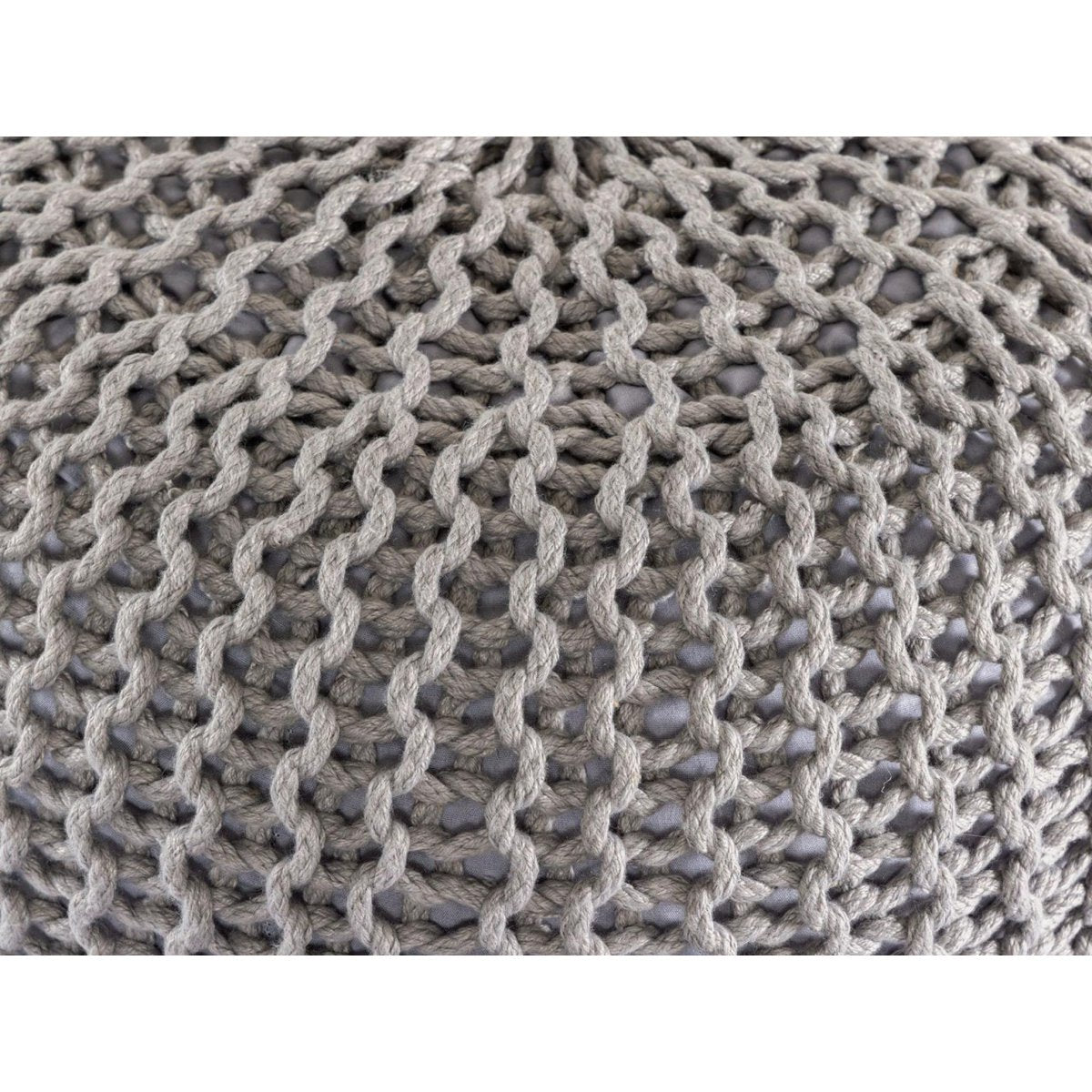 Pouf Ø55cm en extérieur, confort et style réunis