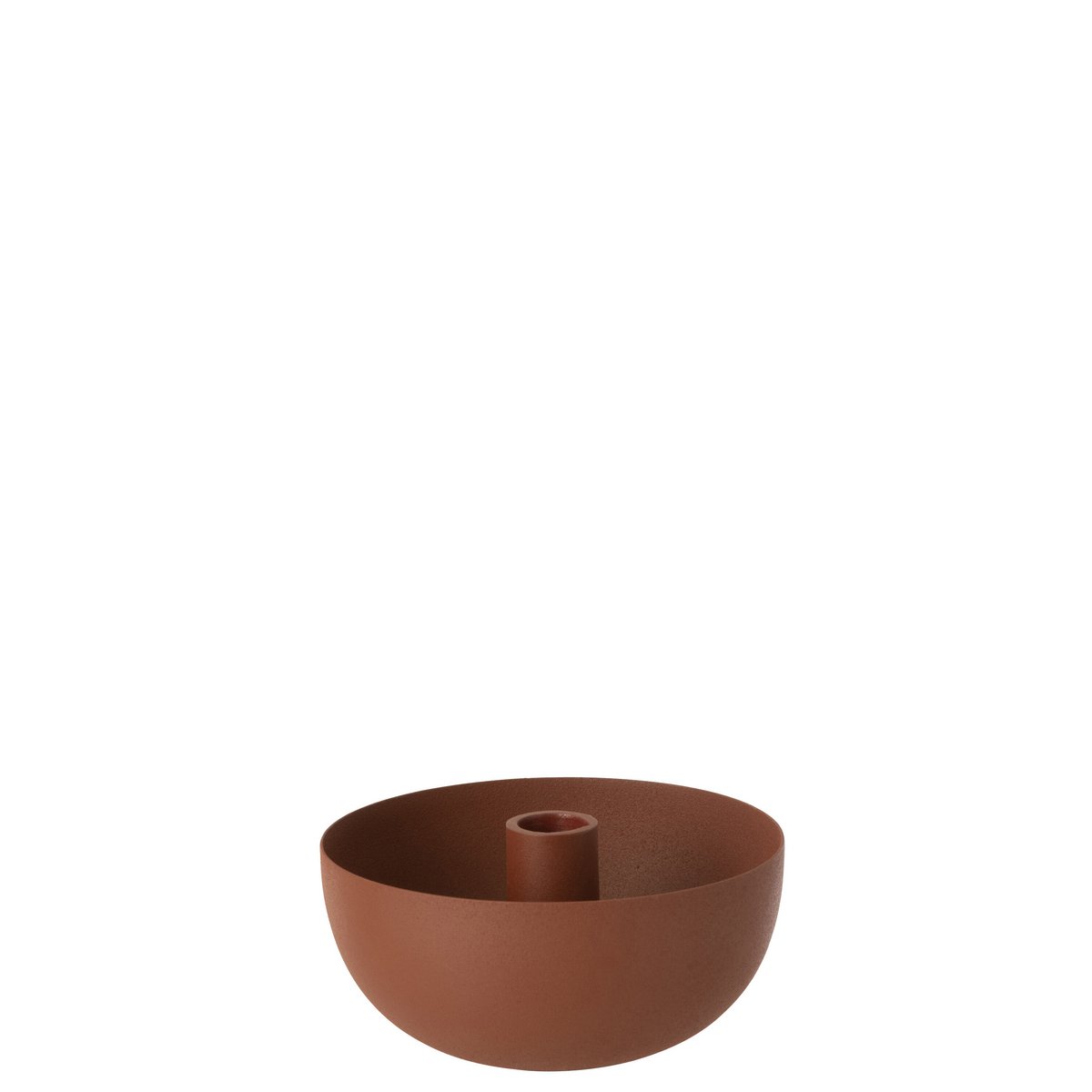 Bougeoir J-Line en métal marron - design industriel élégant