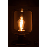 Lampe J-Line Kiyu avec détails de la structure en métal noir