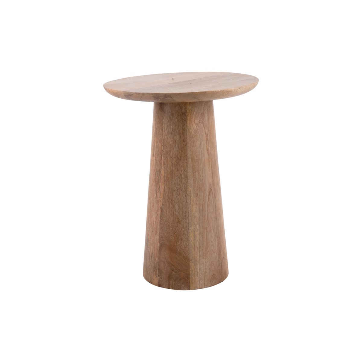 Table d'appoint Force en bois de manguier, vue de face
